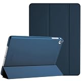 ProCase iPad mini 4 ケース（A1538 A1550 A1546） オートスリープ/ウェイク機能 三つ折りスタンド スマート 超スリム フォリオ保護ケース 半透明フロスト バックカバー 対応機種：iPad mini 4世代 7.9" (2015)-ネイビー