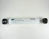 Clear Playmat Tube 16 Inch with Black Caps