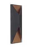 Craftmade z3412-ledピーク14 " LEDアウトドア壁取り付け用燭台 – Ada準拠、 Z3412-30-LED 1