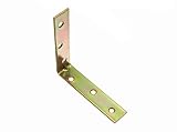100 xコーナーブレース角度修復ブラケットイエロー亜鉛メッキスチール100 mm