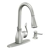 Moen CA87006SRS Kitchen Faucet with Pullout Spray from the Boutique Collection, Spot Resist Stainles