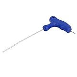 uxcell Tハンドル六角レンチ T-ハンドル ダブルエンド 六角キーレンチ ブルー 145mm長 1.5mmティップ