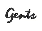 ドゥーブジャパン 欧州金物 サインプレート Gents BK ブラック SL150BK 1個