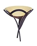 Elk 001-Ab Aurora 1-Light Sconce, 18-Inch, Antique Bronze With Amber Glass [並行輸入品]