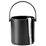 サントリーマーケティング アイスペール 黒 1700ml アイストング付 水切り付 アイスバケット T型 プラスチック 氷 保存容器 溶けにくい 業務用 005-6920 341318