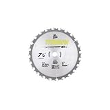 Vermont American 27816 5/8-Inch Arbor 7-1/4-Inch 18 Tooth Titanium Series Circular Saw Blade, 25-Pac