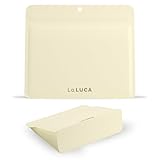 [LaLUCA GOODS] サニタリーボックス 使い捨て サニタリーバッグ 紙 トイレ ゴミ箱 チャック付き袋 強力防臭 臭わない とじっぷ サンドホワイト Mサイズ 45枚セット