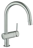Minta Single-Handle Pull-Down High Arc Kitchen Faucet [並行輸入品]