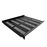 StarTech.com サーバーラック棚板／1U／19インチラック対応／放熱スリット付き／奥行50.8cm／耐荷重25kg／ラックアクセサリー SHELF-1U-20-FIXED-V
