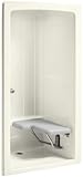 Kohler K-12100-C-96 Freewill One-Piece Barrier-Free Transfer Shower Module with Brushed Stainless St