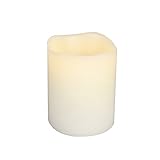 Everlasting Glow LED Wax Melted Edge Candle, Bisque Color, 3' x 4' [並行輸入品]