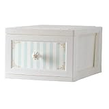 ILC 着せ替えできる収納チェスト ストライプミント 1段4個セット ドレスチェンジチェスト DPC-01-4P-STMI