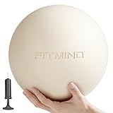 FITMIND ステキティスボール ピラティスボール 20cm ぎむにく エクササイズボール 玉 ヨガボール 小さい ストレッチ リハビリ ギムニック (砂色)