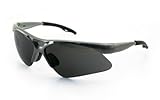 SAS Safety 540-0101 Diamondback Eyewear with Polybag, Shade Lens/Silver Frame by SAS Safety