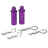 ALボディマウントキャップ (ロング) パープル (2)・ボディクリップ付 (4) 3734U-PU