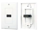 Aya 1 - Port HDMIメスtoメス壁面プレートパネルカバーカプラ延長コンセント3d 1080p with Four Screws