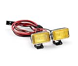 SHEAWA 1/8 1/10 RCカー用スポットライト デイライト 黄色 ランプ LED ワークライト 汎用 改造 部品 京商KyoshoやタミヤなどのRCカーに対応可能 (標準版)