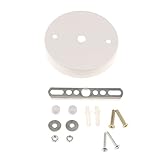 Flameer 全7色選べる　照明パーツアクセサリー　天井　プレート　ストレートエッジ　ベース　ペンダントライト　アクセサリー　シーリングプレートキット　 - 白