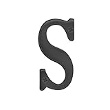 Salsbury Industries 1240 C-hソリッド真鍮Letter – H、3インチ、クローム仕上げ 3 Inch 1240BLK-S 1