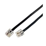 （まとめ）ミヨシ（MCO）6極4芯モジュラ-ケーブル 黒 0.5m TC-45BK【×20セット】