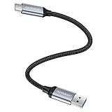 aceyoon USB Type C ケーブル 20cm 短い 1本 タイプC ケーブル 0.2M 最大3A USB-A to USB-C 20センチ 高耐久ナイロン編み USB-C 機器に対応