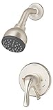 Symmons S-9602-PLR-TRM-STN Origins 1-Handle Tub & Shower Faucet Trim, Satin Nickel [並行輸入品]