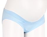 Vogue of Eden Women's Maternity Brief Pregnant Underwear Panties Sky Blue(3pcs)