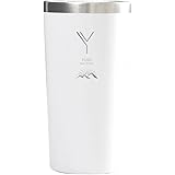 MokuMoku 名入れ タンブラー サーモステンレス コップ プレゼント ギフト 保温 保冷 刻印 名前入り文字 450ml (ホワイト)