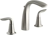KOHLER K-T5324-4-BN Refinia Bath Faucet Trim with Diverter, Valve Not Included, Vibrant Brushed Nick