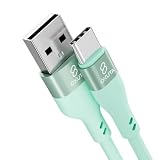 USB Type C ケーブル 3A急速充電 QC3.0対応 タイプｃ充電ケーブル 高耐久 シリコン USB A to USB C ケーブル iPhone15シリーズ、Galaxy A35 S24 Ultra A55、Moto G Stylus 5G 2024その他Android USB-C機器対応