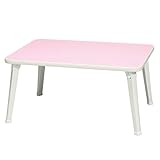 ペイントテーブル(パステルピンク) 幅60cm 机/折りたたみテーブル/ローテーブル/子供/キッズ/パステルカラー/お絵描きテーブル/完成品/NK-6040