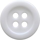 清原(KIYOHARA) サンコッコーシリーズ ベーシックボタン 10個入 直径15mm 白 ポリアセタール SUN10-125