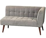 SINAPP カウチソファ L字コーナー 2人掛け ソファ SIK0676 グレー, 左アーム