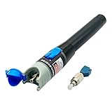 10Gtek Visual Fault Locator（VFL）光ファイバー チェッカー 赤色ライトペン 10mW 10KM、ST/SC/FCアダプター用 光ファイバーケーブルテスターツール