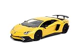 ミニカー 1/24 ランボルギーニ アヴェンタドール JADA LAMBORGHINI LP770-4 AVENTADOR SV 2017 YELLOW 32258
