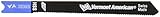 Vermont American 30365 24 Tooth 3-1/8-Inch Blade Length Cordless Series U Shank Jig Saw Blade for Cu