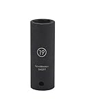 GearWrench 84577N 1/2 Drive 6 Point Deep Impact Metric Socket 19mm Black [並行輸入品]