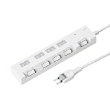 サンワサプライ アウトレット 節電 エコ タップ 2P 4個口 1m TAP-S16-1 箱にキズ、汚れのあるアウトレット品です。