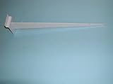 14 "シェルフブラケットwithリップfor slatwall-white-lotの25