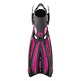 TUSA SF-22 Solla オープンヒール スキューバダイビングフィン、XS、ローズピンク