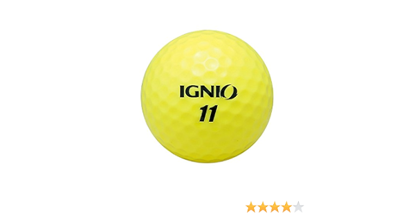 Amazon イグニオ Ignio ゴルフボール Distance ディスタンス 1ダース 12個入 イエロー イグニオ Ignio ゴルフボール