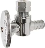 Zurn qqtv60gx 101892鉛フリー1 / 2 " OD X 3 / 8 " Barb圧縮Pex真鍮角度ストップバルブ