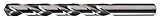 Cle-Line C23001 General Purpose Jobber Length Drill, High Speed Steel, Bright Finish, Straight Shank