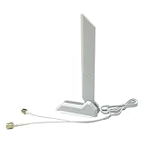HSSDTECH WiFi 6E WiFiルーター PC デスクトップコンピュータ用 SMA コネクタ付き2T2R Dual Band 2.4G/5G/6Gトライバンドアンテナ 2.4G 5.8G 6G ゲーム WiFi アンテナ 12dBi 高利得 ASUS 用 ROG Strix B560 B660 Z490 Z590 Z690 PC デスクトップコンピュータ用