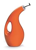 High Quality Stoneware EVOO Oil Dispensing Bottle, Orange
