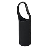 Plus Nao(プラスナオ) 水筒カバー ボトルカバー ペットボトルカバー ホルダー ケース 保冷 保温 手持ち 1000ml 750ml 550ml 420ml マイボト ブラック 750ml【8×19cm】
