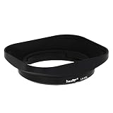 Haoge LH-X35 バヨネットメタルスクエアレンズフードシェード for 富士フイルム Fujifilm Fuji Fujinon XF 35mm F2 R WR XF35mmF2 , XF 23mm f2 R WR XF23mmF2 , XC 35mm F2 XC35mmF2 レンズ 交換用 LH-XF35-2