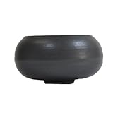 信楽焼 黒丸和鉢宗蔵作 盆栽鉢 4号 幅11.5cm×高さ6.5cm