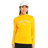 [キャロウェイ] レディース 長袖 モックネックシャツ (ブランドロゴ・ストレッチ) / ゴルフ インナー / C23233201 1060_イエロー M