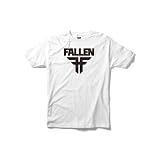 フォールン FALLEN スケボー キッズTシャツInsignia TeeホワイトNO8 S(ユース)